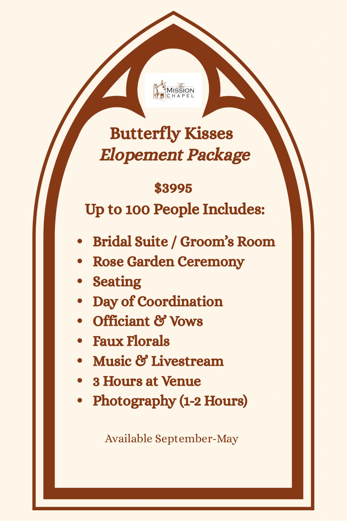Butterfly Kisses Wedding Package