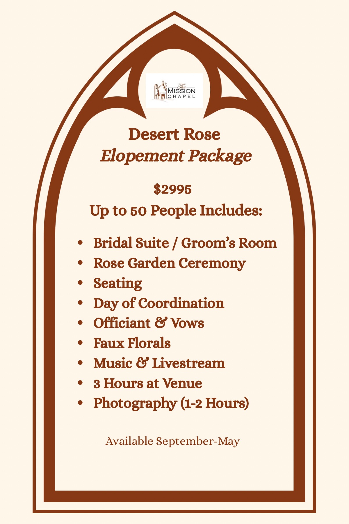 Desert Rose Wedding Package
