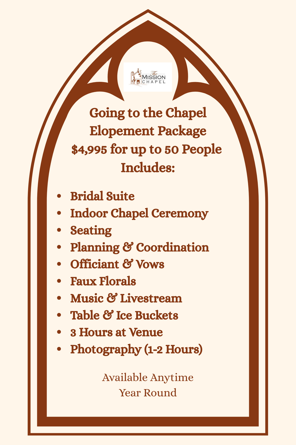 Going to the Chapel-Elopement Package-Pioneer