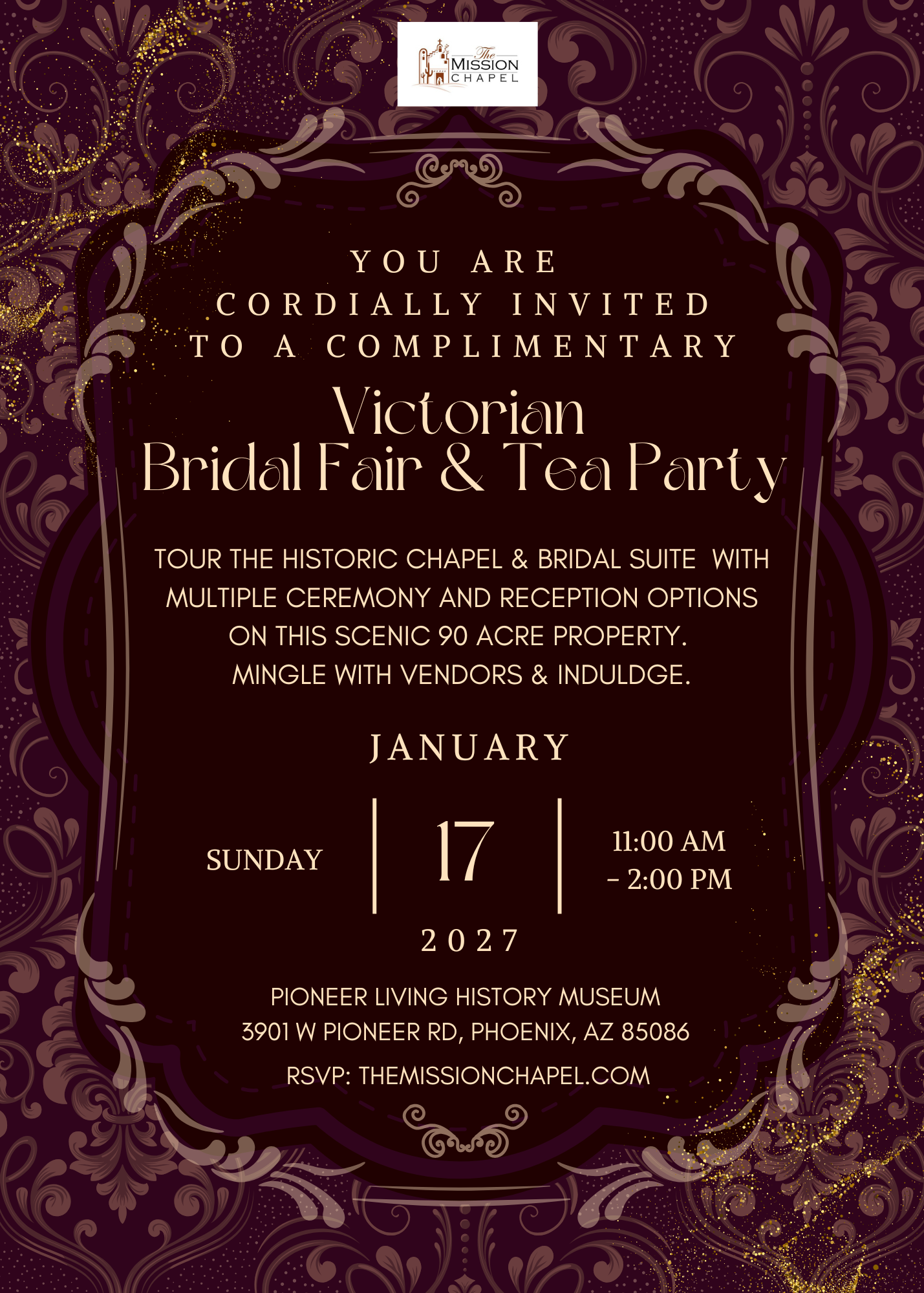 Victorian Bridal Fair Invitation