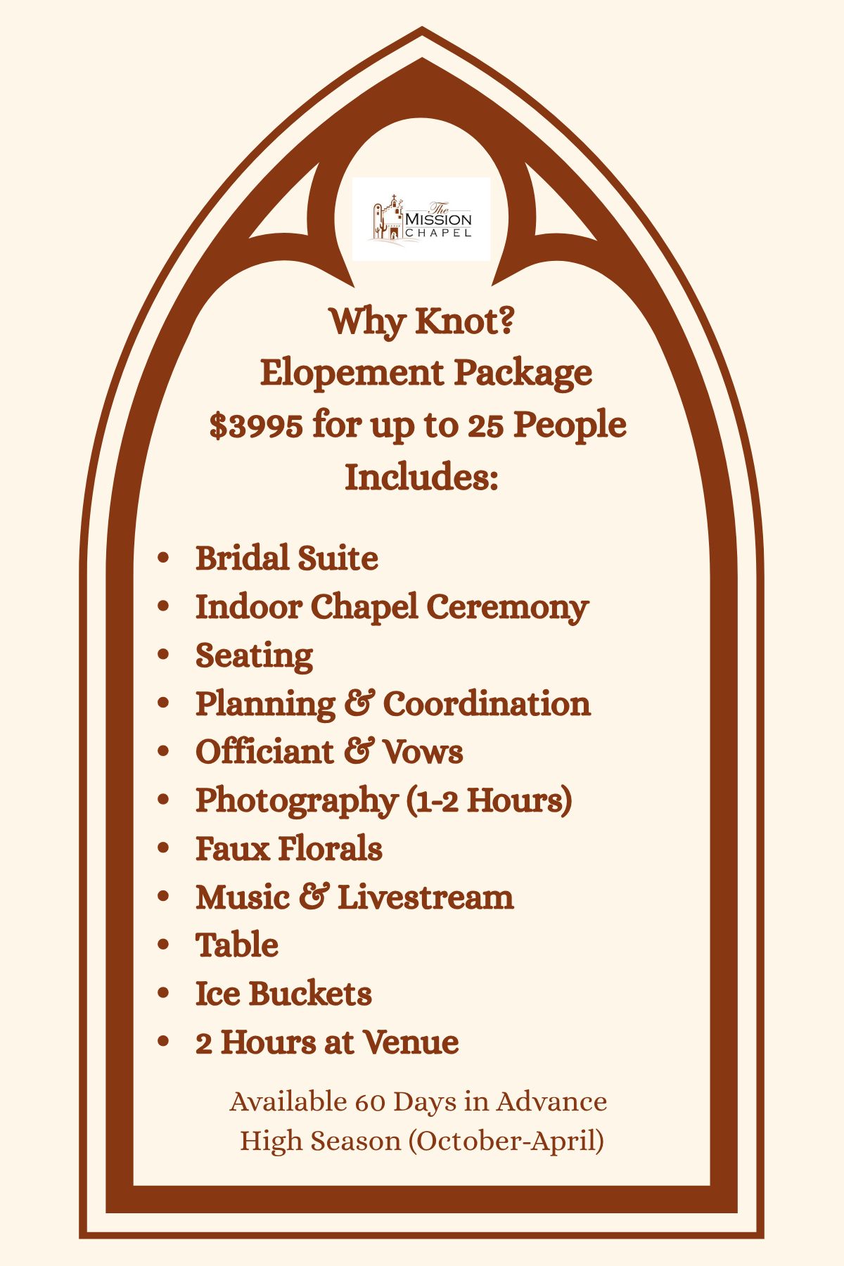 Why Knot Wedding Package-High Season
